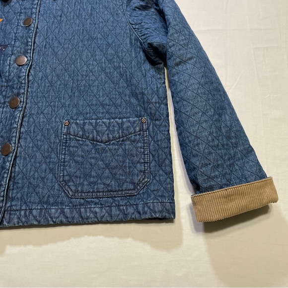 Haik’s Denim Jacket Patriot Themed Women’s Size L quilted pattern. - Picture 3 of 7